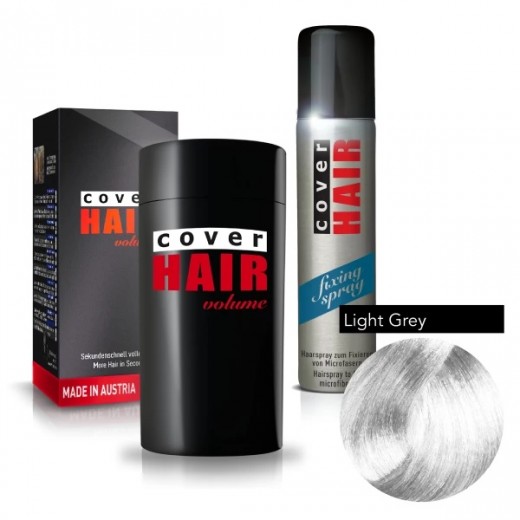 Cover Hair Volume hajdúsító, 30 g, világos ősz + kötést erősítő spray