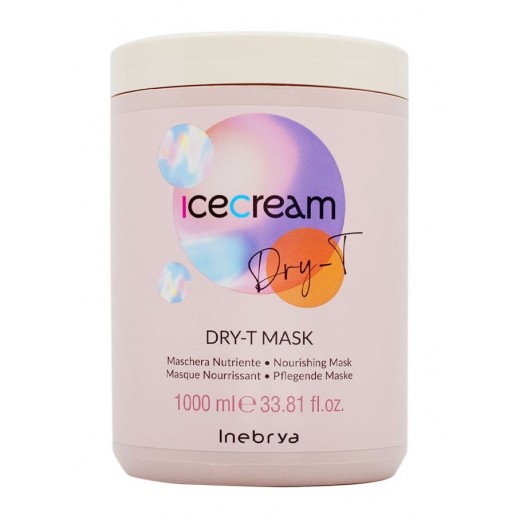 Inebrya Ice Cream Dry-T hajpakolás száraz, sérült hajra, 1 l