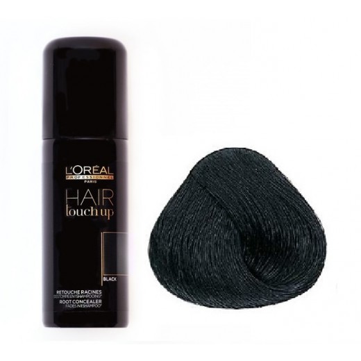 Loreal Professionnel Hair Touch Up hajtő szinező spray, fekete, 75 ml
