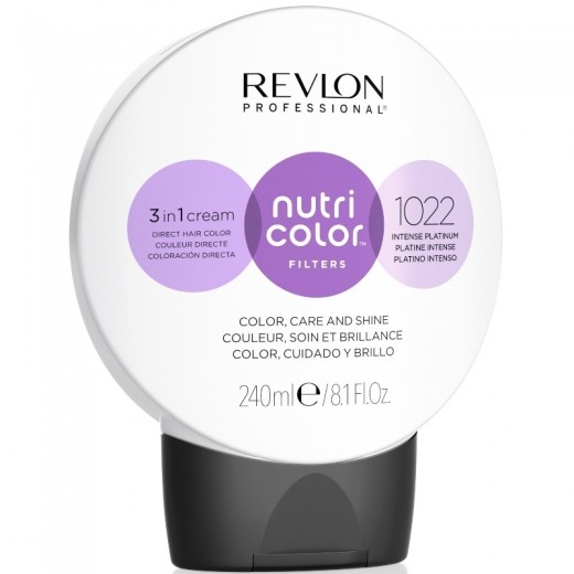 Revlon Nutri Color Creme színező hajpakolás 1022 Intenzív platina, 240 ml