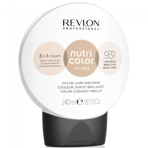 Revlon Nutri Color Creme színező hajpakolás 931 Világos bézs, 240 ml