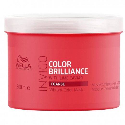 Wella Professionals Invigo Color Brilliance tápláló hajpakolás festett vastag szálú hajra, 500 ml