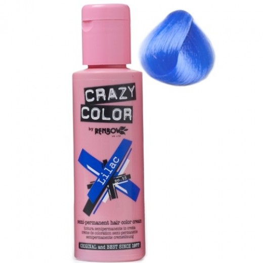 Crazy Color hajszínező krém 100 ml, 55 Lilac