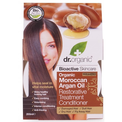 Dr. Organic Regeneráló hajpakolás marokkói bio argán olajjal